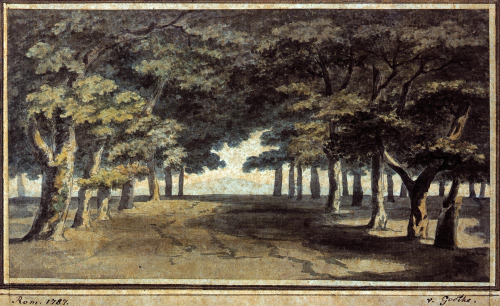 Viale di Villa Borghese Johann Wolfgang von Goethe | Goethe Haus